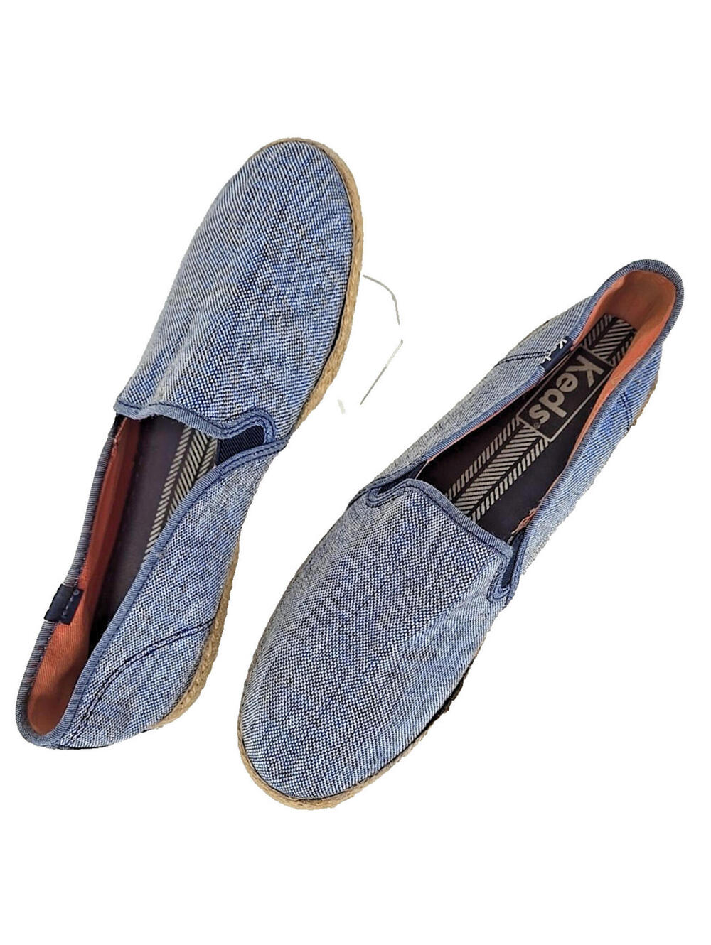 Keds Canvas Slip On Casual Bohemian Espadrille Sneakers Size 8.5 Blue Casual